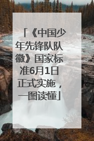 《中国少年先锋队队徽》国家标准6月1日正式实施，一图读懂