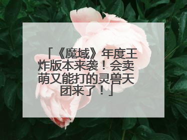 《魔域》年度王炸版本来袭！会卖萌又能打的灵兽天团来了！
