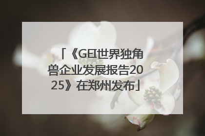 《GEI世界独角兽企业发展报告2025》在郑州发布
