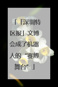 「深圳特区报」文博会成了机器人的“赛博舞台”