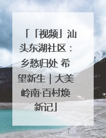 「视频」汕头东湖社区：乡愁归处 希望新生｜大美岭南·百村焕新记