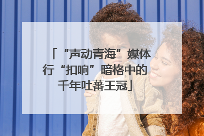 “声动青海”媒体行“扣响”暗格中的千年吐蕃王冠