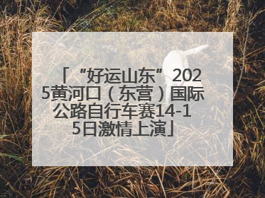 “好运山东”2025黄河口（东营）国际公路自行车赛14-15日激情上演