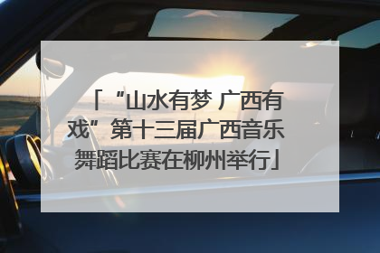 “山水有梦 广西有戏”第十三届广西音乐舞蹈比赛在柳州举行