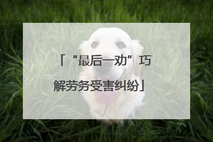 “最后一劝”巧解劳务受害纠纷