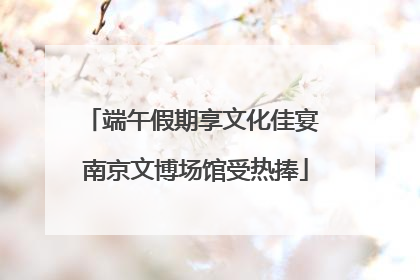 端午假期享文化佳宴 南京文博场馆受热捧