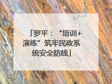 罗平：“培训+演练”筑牢民政系统安全防线