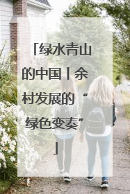 绿水青山的中国丨余村发展的“绿色变奏”