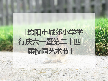 绵阳市城郊小学举行庆六一暨第二十四届校园艺术节