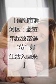 信阳市浉河区：蓝莓串起致富链 “莓”好生活入画来