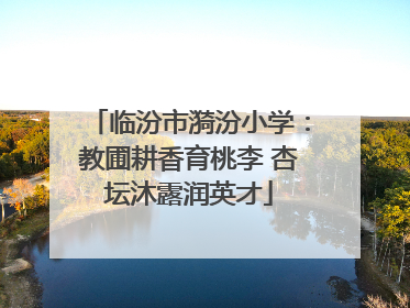 临汾市漪汾小学：教圃耕香育桃李 杏坛沐露润英才