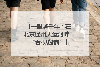 一眼越千年：在北京通州大运河畔“看·见殷商”