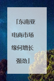 东南亚电商市场缘何增长强劲