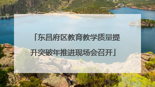 东昌府区教育教学质量提升突破年推进现场会召开