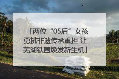 两位“05后”女孩勇挑非遗传承重担 让芜湖铁画焕发新生机