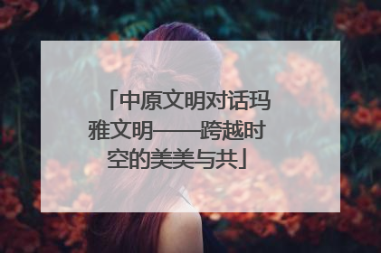 中原文明对话玛雅文明——跨越时空的美美与共