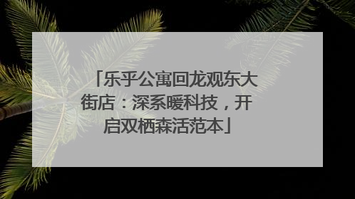 乐乎公寓回龙观东大街店：深系暖科技，开启双栖森活范本