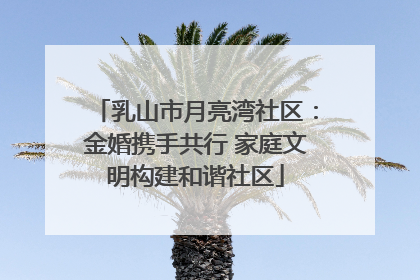 乳山市月亮湾社区：金婚携手共行 家庭文明构建和谐社区