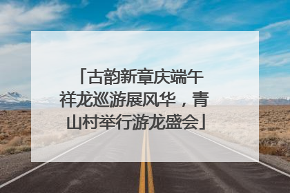 古韵新章庆端午 祥龙巡游展风华，青山村举行游龙盛会