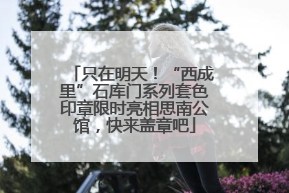 只在明天！“西成里”石库门系列套色印章限时亮相思南公馆，快来盖章吧