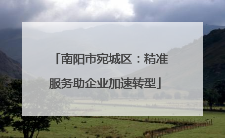 南阳市宛城区：精准服务助企业加速转型
