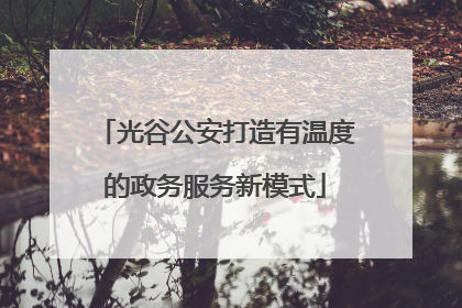 光谷公安打造有温度的政务服务新模式
