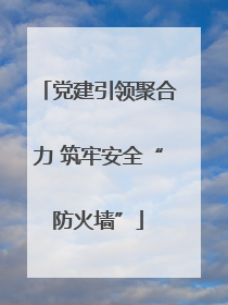 党建引领聚合力 筑牢安全“防火墙”