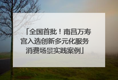 全国首批！南昌万寿宫入选创新多元化服务消费场景实践案例
