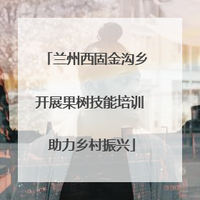 兰州西固金沟乡开展果树技能培训 助力乡村振兴