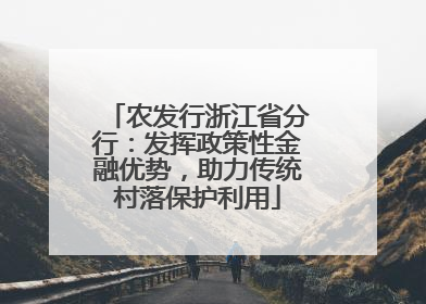 农发行浙江省分行：发挥政策性金融优势，助力传统村落保护利用
