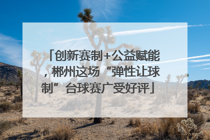 创新赛制+公益赋能，郴州这场“弹性让球制”台球赛广受好评