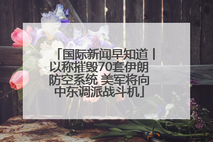 国际新闻早知道丨以称摧毁70套伊朗防空系统 美军将向中东调派战斗机