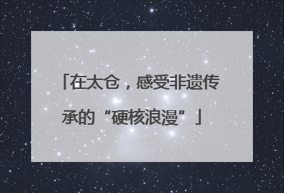在太仓，感受非遗传承的“硬核浪漫”