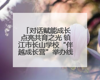 对话赋能成长 点亮共育之光 镇江市长山学校“伴越成长营”举办线下活动