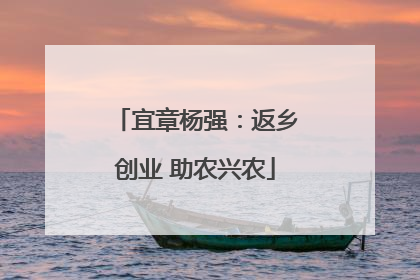 宜章杨强：返乡创业 助农兴农