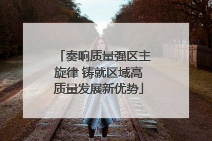 奏响质量强区主旋律 铸就区域高质量发展新优势
