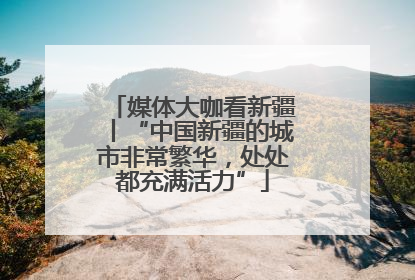媒体大咖看新疆丨“中国新疆的城市非常繁华，处处都充满活力”