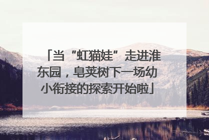 当“虹猫娃”走进淮东园，皂荚树下一场幼小衔接的探索开始啦