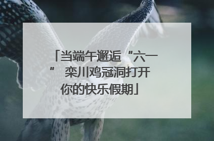 当端午邂逅“六一” 栾川鸡冠洞打开你的快乐假期