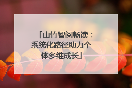 山竹智阅畅读：系统化路径助力个体多维成长