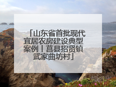 山东省首批现代宜居农房建设典型案例丨莒县招贤镇武家曲坊村