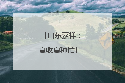 山东嘉祥：夏收夏种忙
