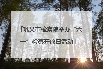 巩义市检察院举办“六一”检察开放日活动