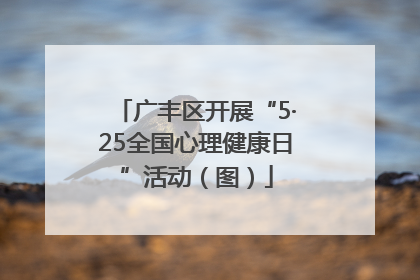 广丰区开展“5·25全国心理健康日”活动（图）