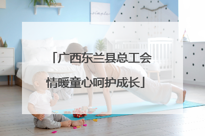 广西东兰县总工会情暖童心呵护成长