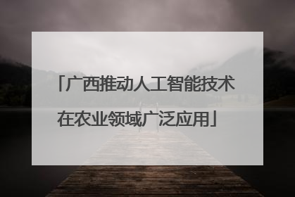 广西推动人工智能技术在农业领域广泛应用
