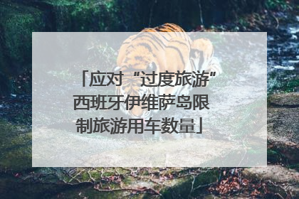 应对“过度旅游” 西班牙伊维萨岛限制旅游用车数量