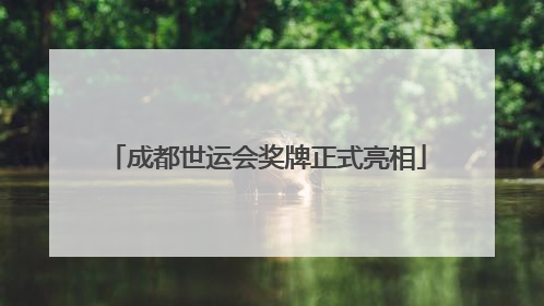 成都世运会奖牌正式亮相