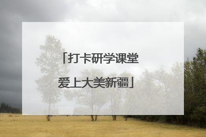 打卡研学课堂 爱上大美新疆