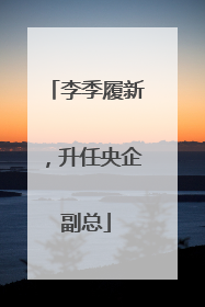 李季履新，升任央企副总